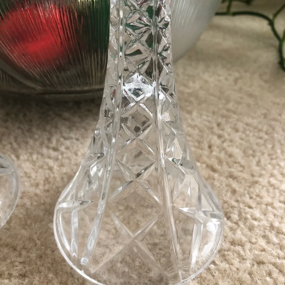 Crystal candle holders